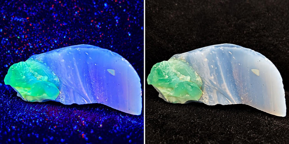 Thumbnail: Oceanic Heart Unity Ultimate Andara Crystal | UV Reactive, 21g (Certificate Included) — listing image 4
