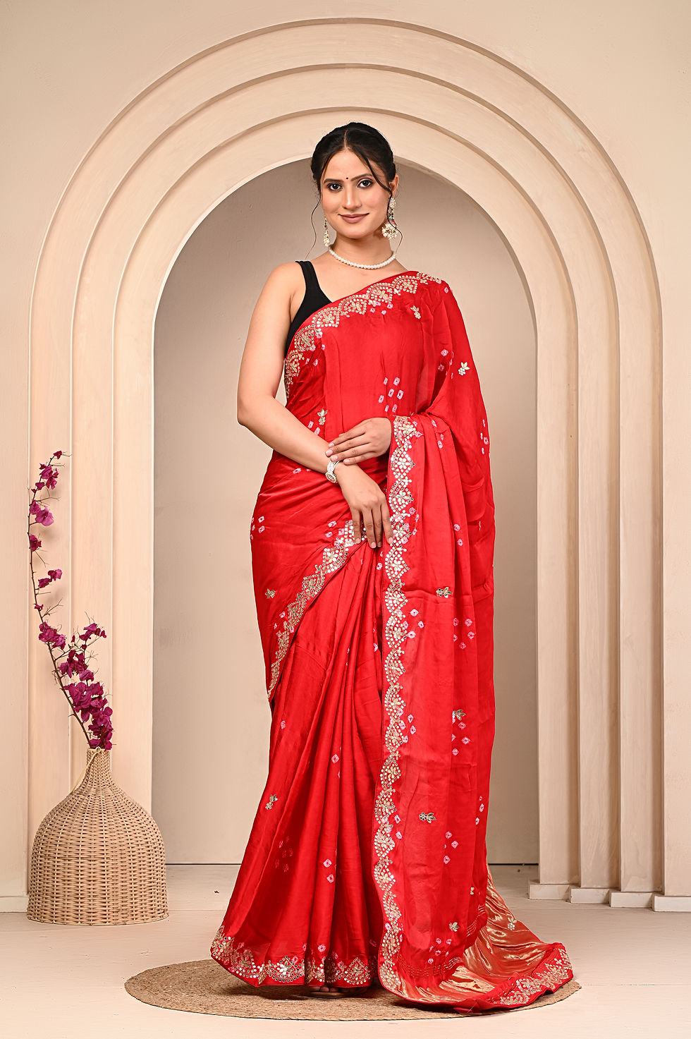 Thumbnail: Gajji silk saree 