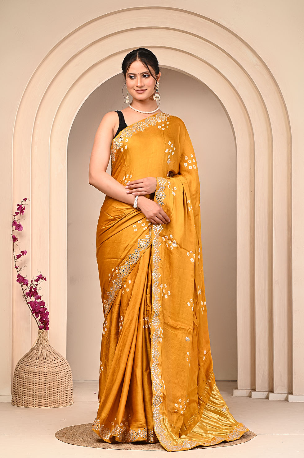 Thumbnail: Gajji silk saree 