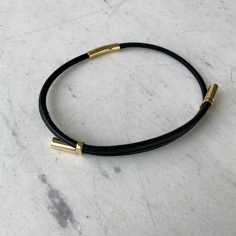 Thumbnail: Choker MINIMAL black/gold