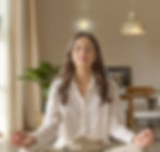 woman meditating