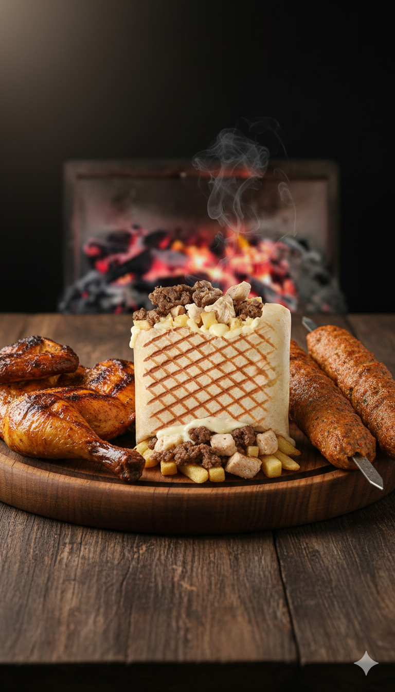 Arranged Food and Objects