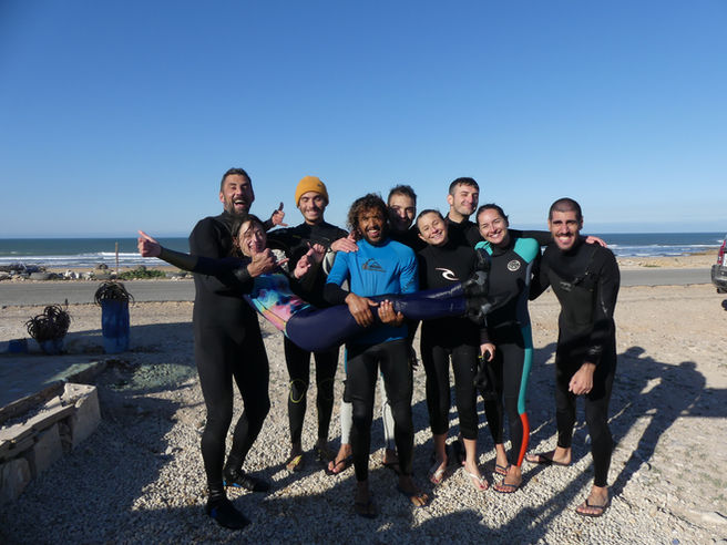 Surf group lessons with Kaouki Surf School, Essaouira, Morocco