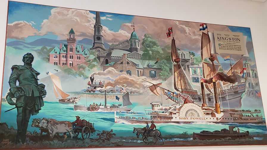 an example of one of John Pike’s famous paintings in the City of Kingston