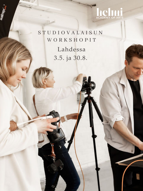 Studiokuvaus workshop valokuvauskurssi