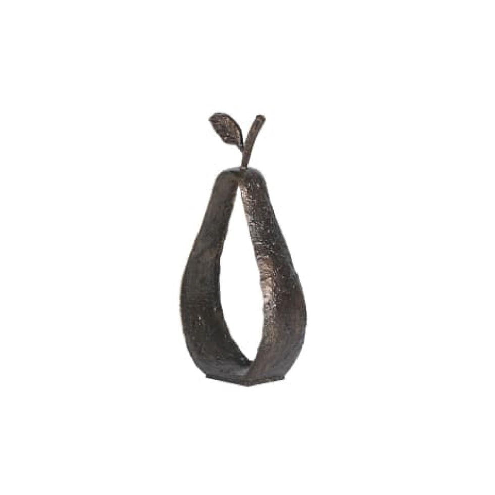 Gold Iron Outline Pear Ornament The Flying Fox Claydon Estate Buckingham
