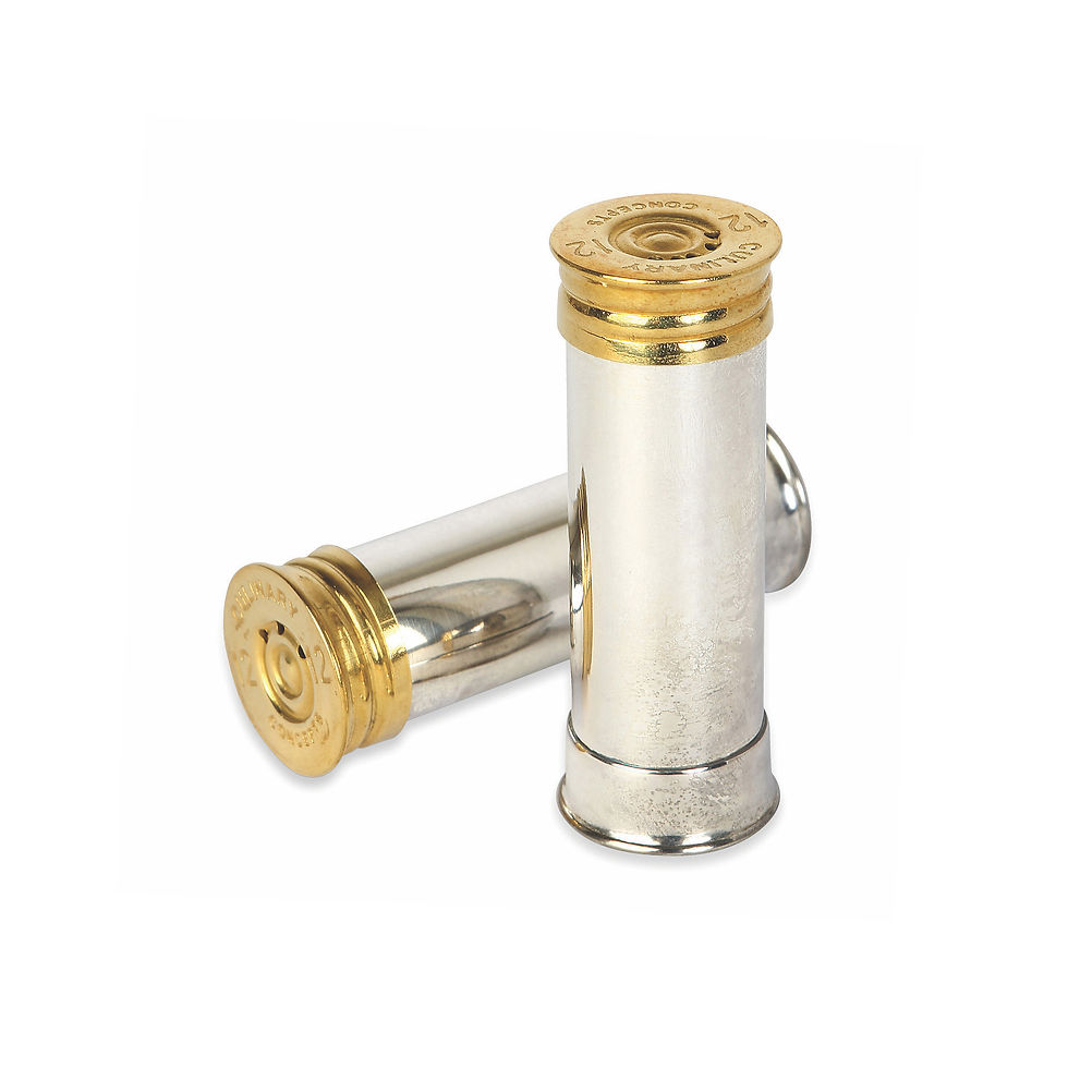 Thumbnail: Cartridge Cruet Set – Silver Plate