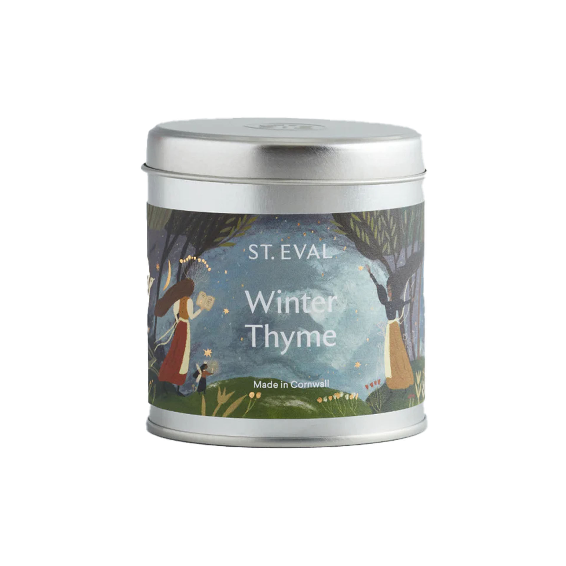 St Eval Winter Thyme Tin Candle Christmas Edition