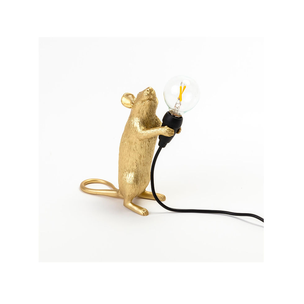 Thumbnail: Seletti Mouse Light / Lamp Gold Standing