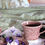 Thumbnail: Stoneware Rose Pink Tea Mug