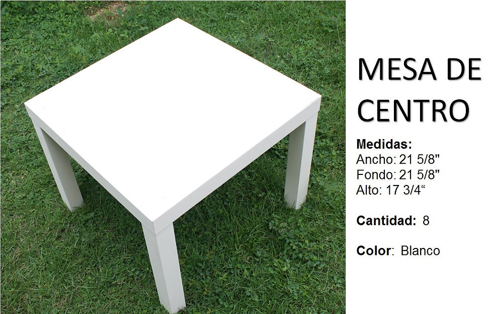 MESA CENTRO BLANCA