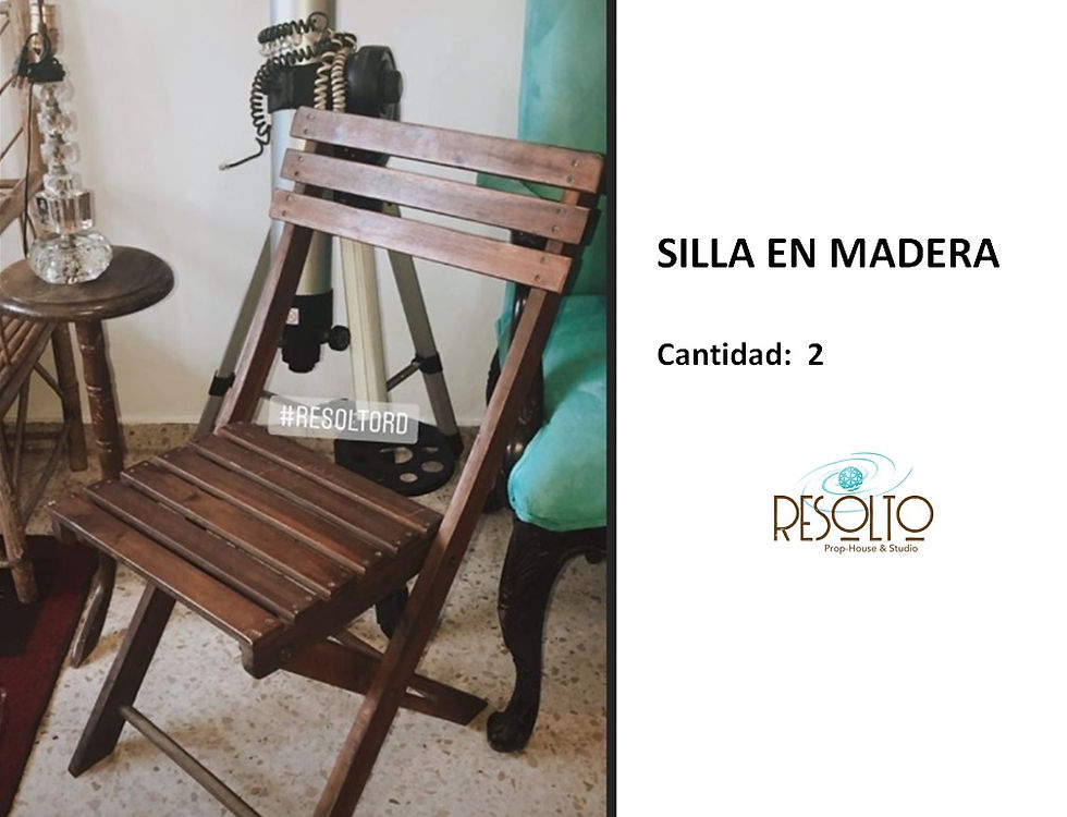 SILLA EN MADERA