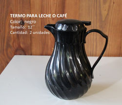 100149 TERMO NEGRO PARA LECHE O CAFE