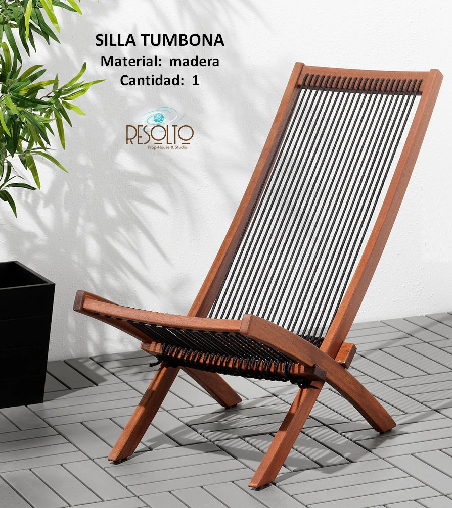 SILLA TUMBONA EN MADERA