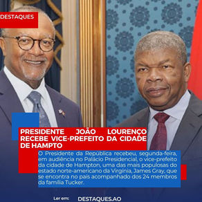 Presidente João Lourenço recebe vice-prefeito da cidade de Hampton