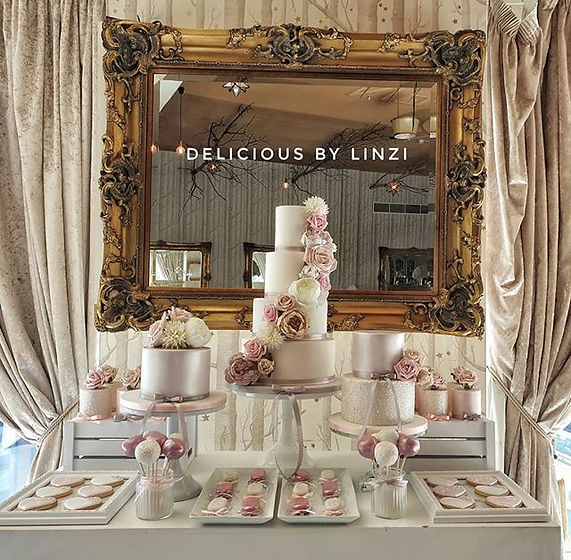 Beautiful wedding dessert table