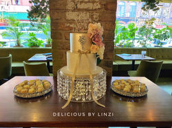 Champagne and ivory 2 tier