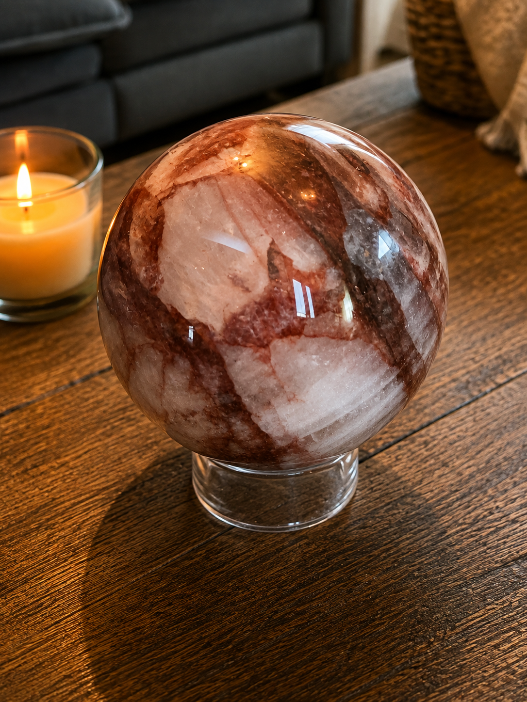 Fire Quartz Sphere