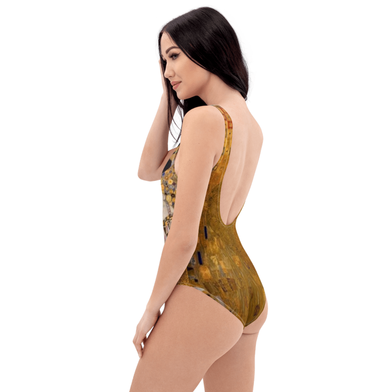 Thumbnail: Gold Lady Print - One Piece Swimsuit