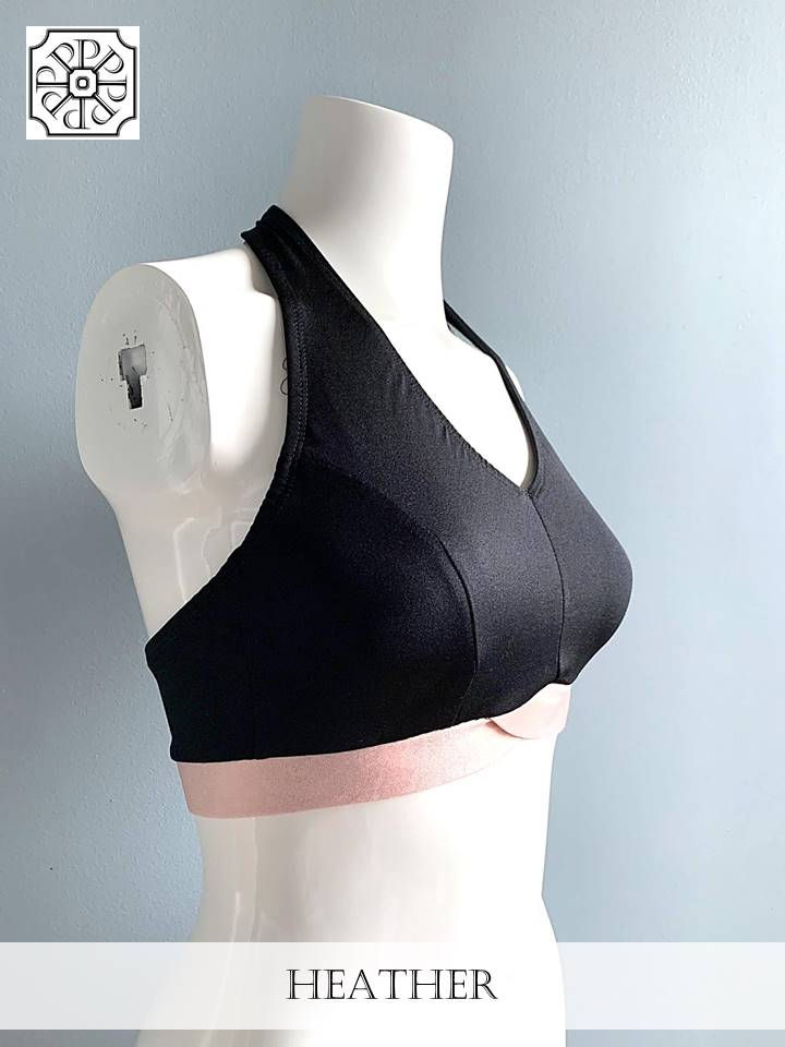 Thumbnail: TOP - Heather Sports Bra (Solid/Metallic)