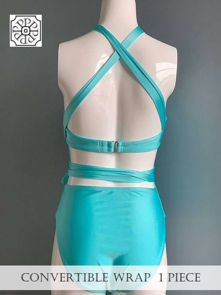 Thumbnail: 1P Swim - Convertible Wrap 1 Piece Swimsuit