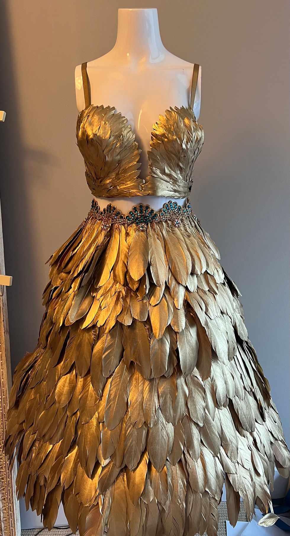 Thumbnail: Metallic Feather Bell Skirt