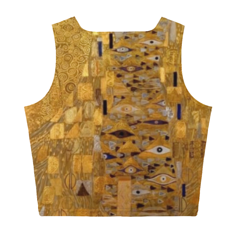 Thumbnail: Gold Lady Print - Cropped Tank