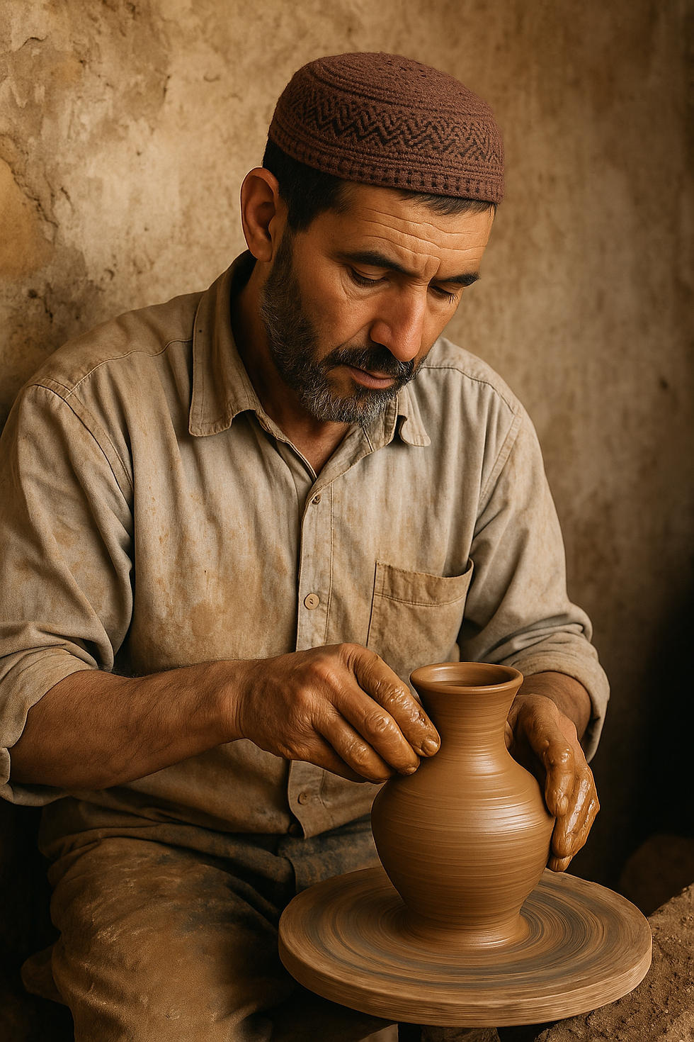 poterie marocaine, artisanat marocain, poterie Safi, poterie Fès, poterie traditionnelle Maroc, céramique marocaine