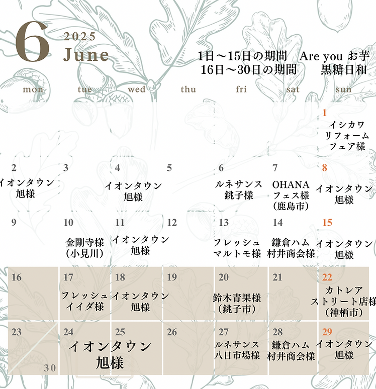 白　おしゃれ 　2025年　4月　5月　6月　カレンダー　お知らせ　インスタグラム投稿 - 6.PNG