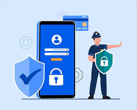 global-data-security-personal-data-security-cyber-data-security-online-concept-illustratio