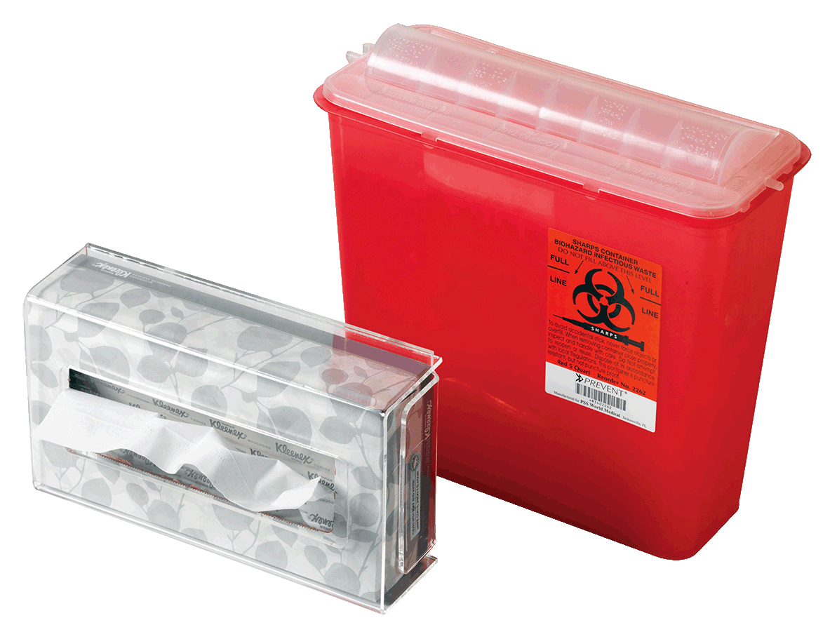 Reliance I-OPS sharps container tissue b