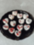 heart berry yogurt dessert