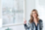 woman pointing