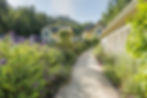 path in garden to house