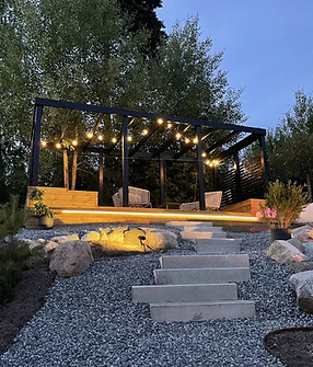 träaltan och pergola