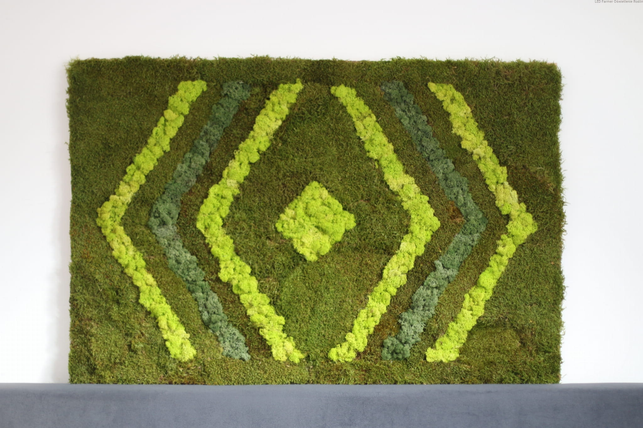 Väggdekor med mossa GRÖN MOSAIK