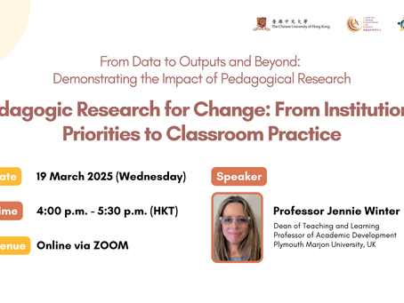 Pedagogic Research for Change: From Institutional Priorities to Classroom Practice