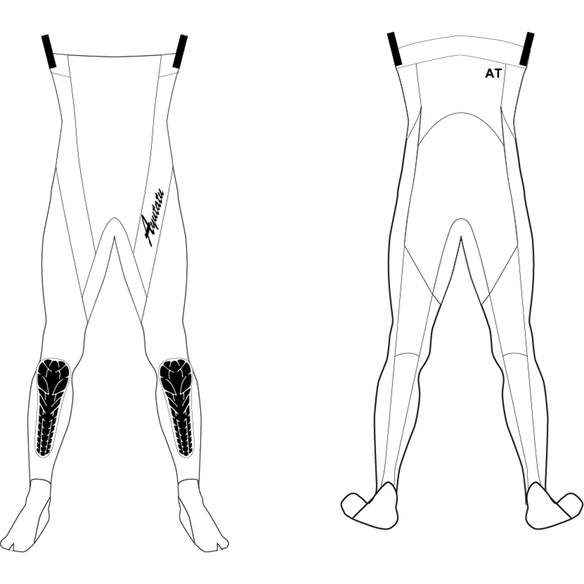 AT10-DTS/NZ-CBP2-3TC 3mmTCASHドライストッキング ノンジップ CBパット 足Fなし 先割