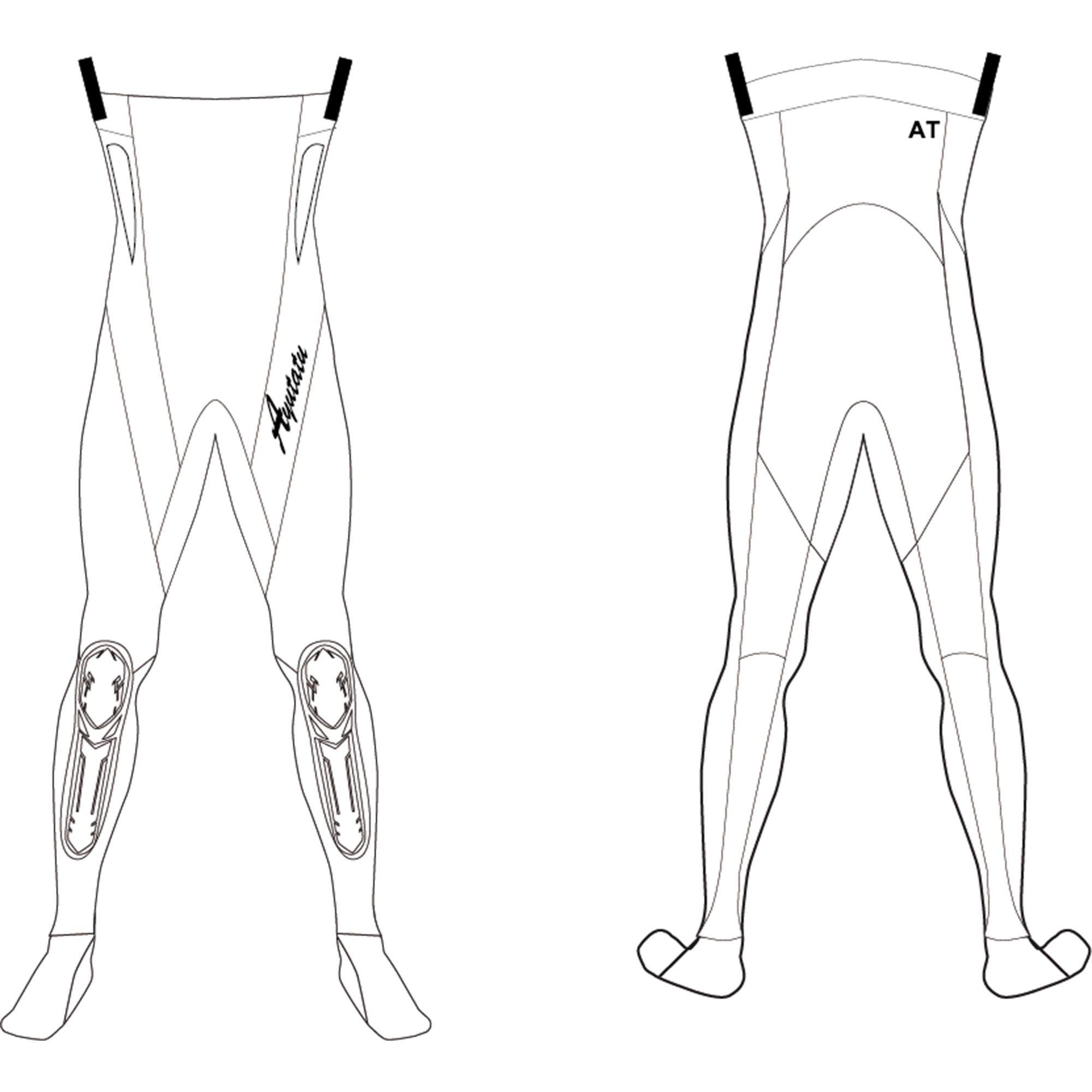 AT10-DTS/NZ-51P1/TG-3TC 3mmTCASHドライストッキング　ノンジップ　51PTL　足Fなし　先丸　タモガード
