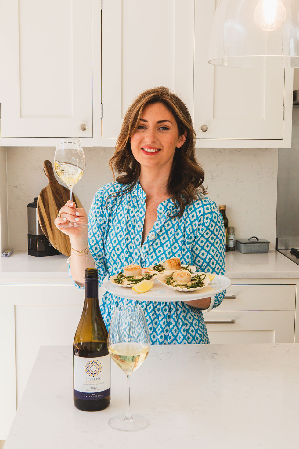 scallops samphire butter bean mash albariño white wine spain recipe food pairing charlotte kristensen