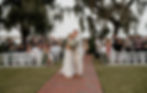 wedding ceremony kiss