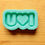 Thumbnail: I Heart You (Backed Shaker) Silicone Mold
