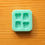 Thumbnail: Tiny Bread Toast Slice Silicone Mold