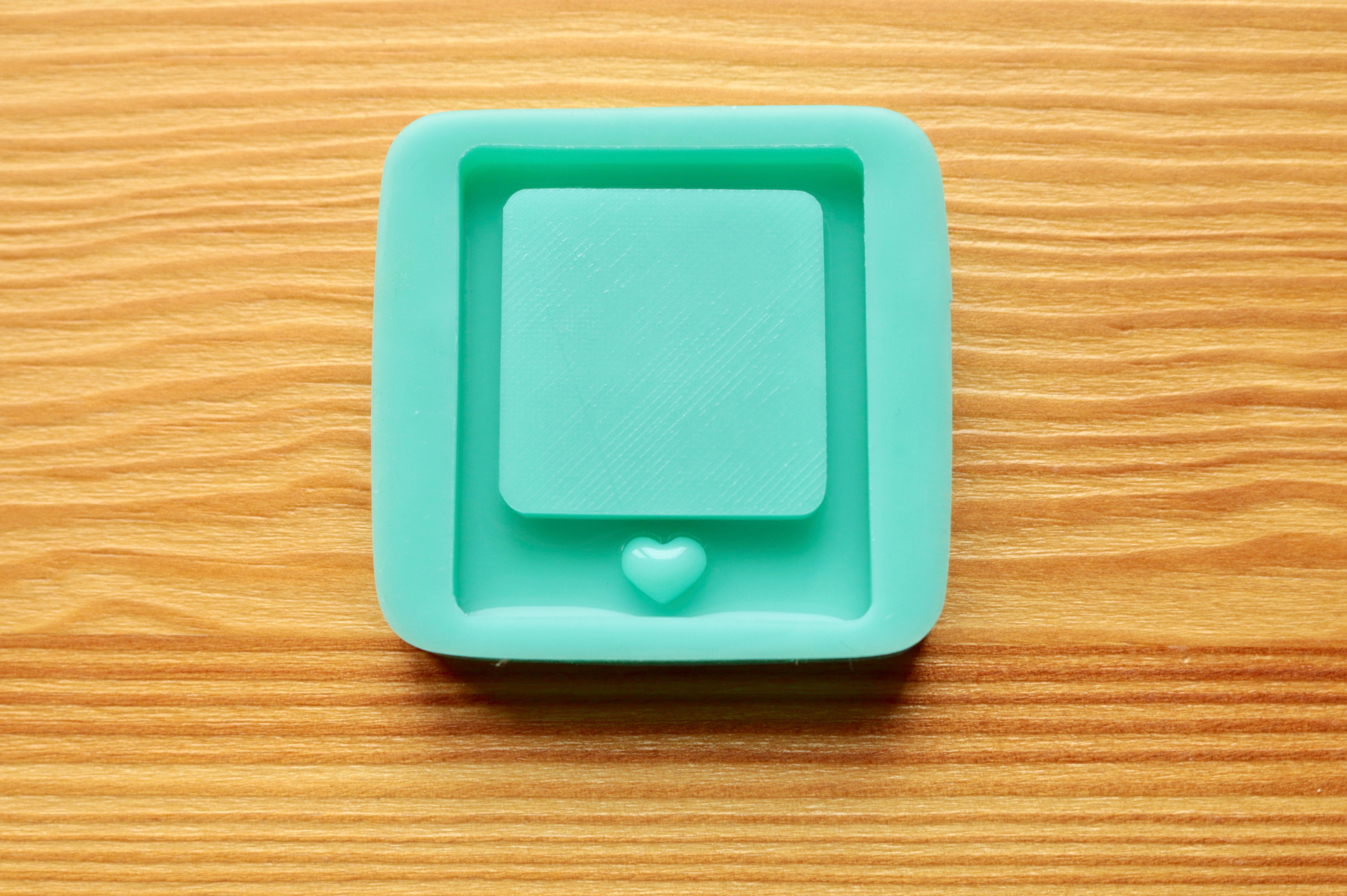 2in. Kawaii Backed Photo Print Shaker Silicone Mold