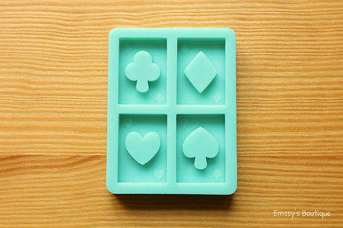 Playing Cards (Backed Shakers) Silicone Mold