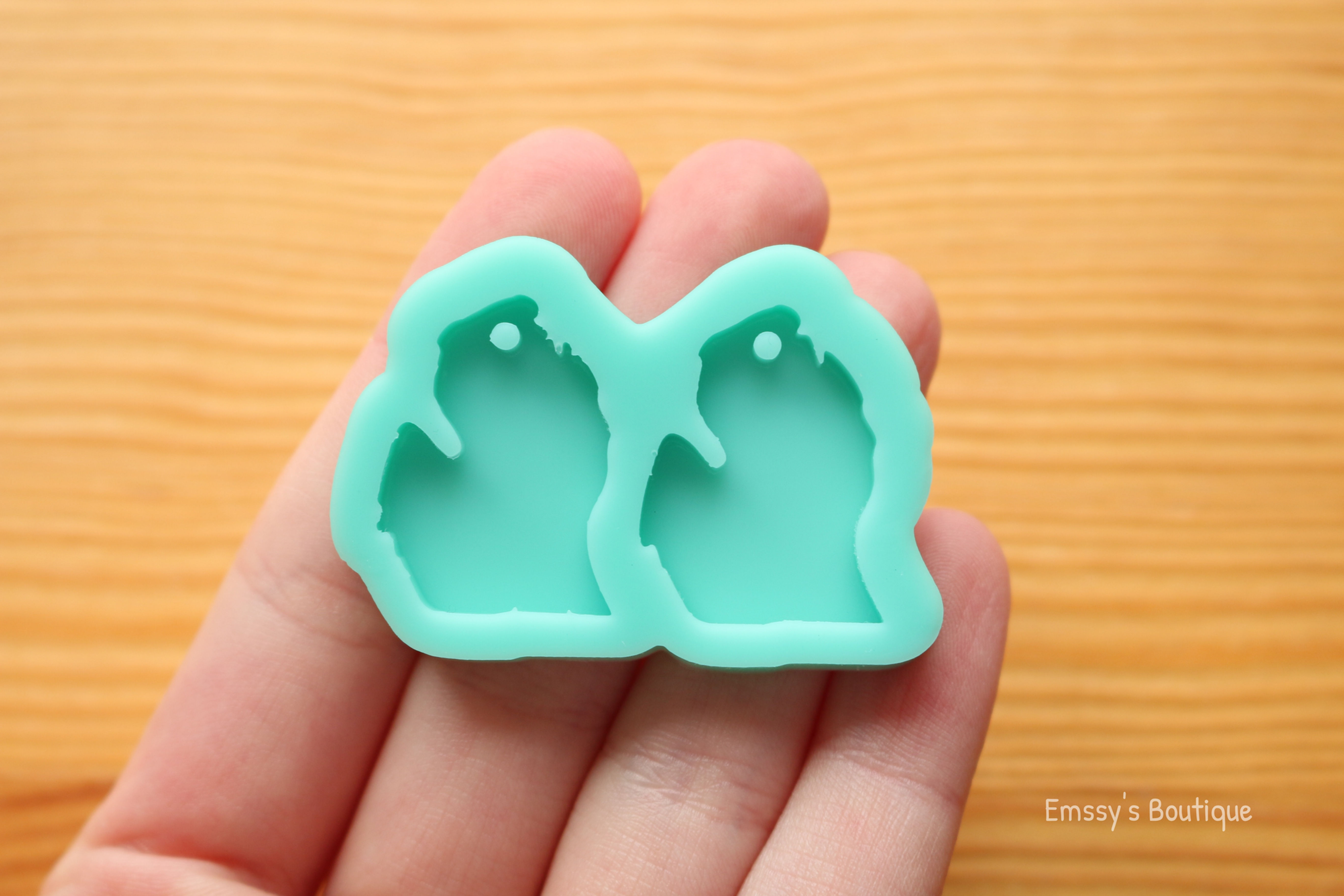 Michigan Earring Shape Silicone Mold