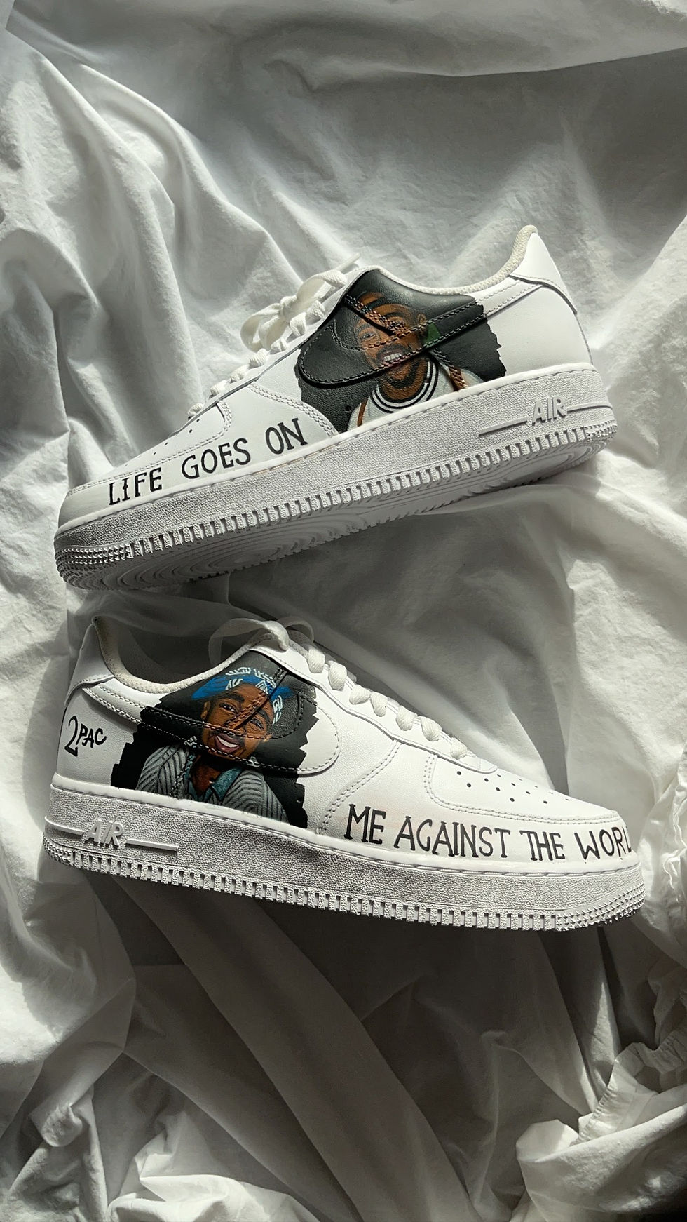 Tupac Custom Shoes