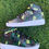 Thumbnail: Military Green and Black Camo Custom Shoes