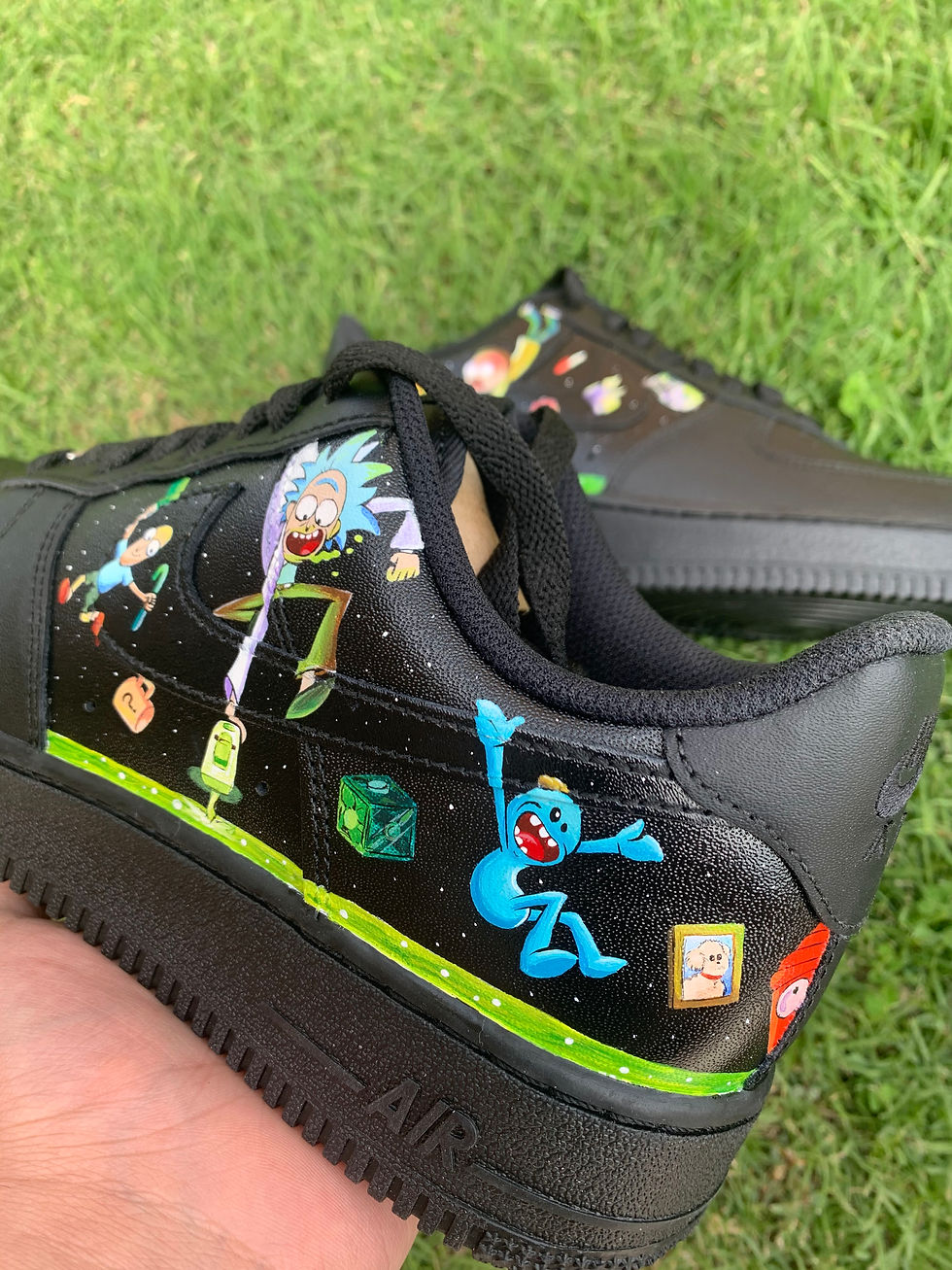 Thumbnail: Rick and Morty Themed Custom Shoes