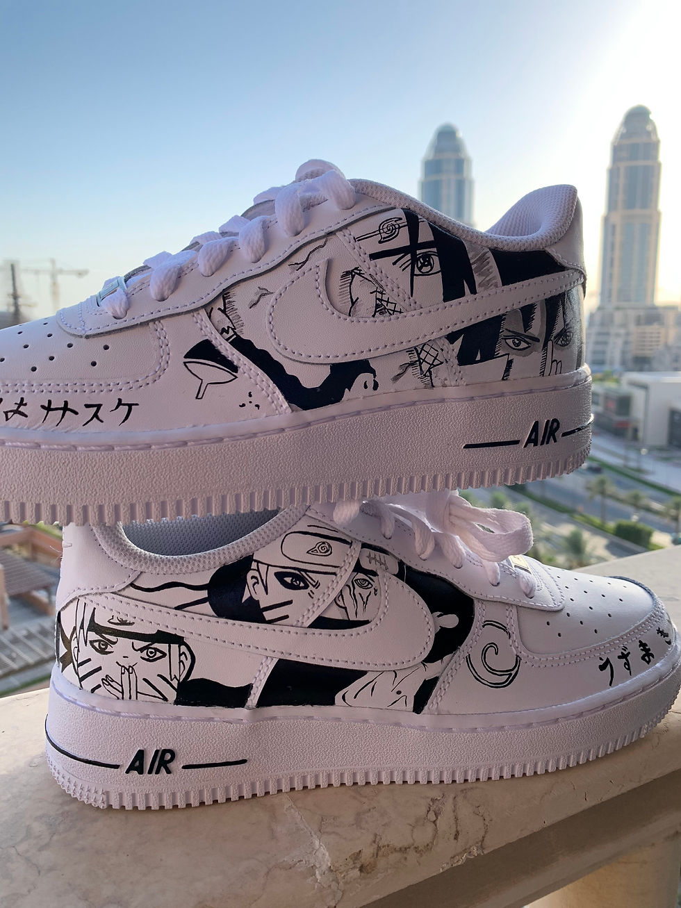الصورة المصغرة: Naruto Manga Style Customized Shoes